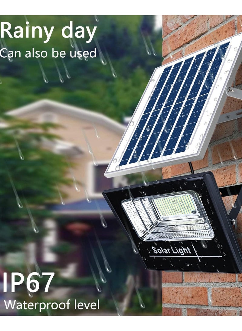 Generic Outdoor Solar Floodlight with Remote, Solar Security Lights Wide Angle Illumination 6500Kevin Waterproof  - Image 3