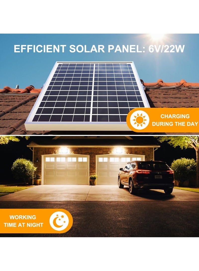 Generic Outdoor Solar Floodlight with Remote, Solar Security Lights Wide Angle Illumination 6500Kevin Waterproof  - Image 4