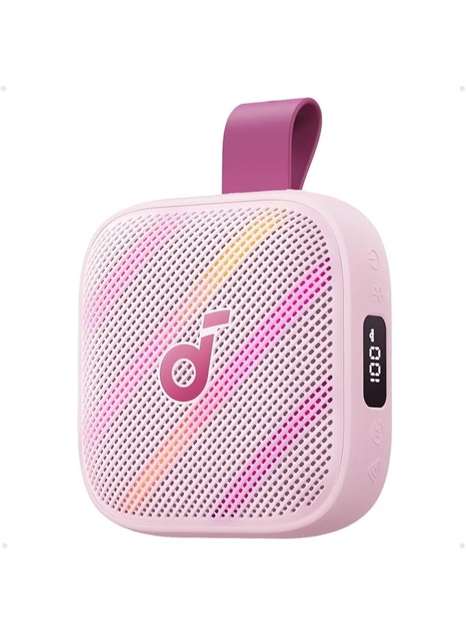 Soundcore Boom Go 3i Portable Bluetooth Speaker by Anker, 24H Playtime, 15W Punchy Sound, Emergency Power Bank, Powerful BassUp 2.0, Bluetooth 6.0, IP68 Waterproof for Hiking/Cycling/Camping (Pink) - Image 1