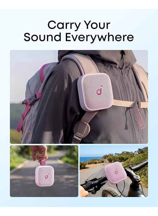Soundcore Boom Go 3i Portable Bluetooth Speaker by Anker, 24H Playtime, 15W Punchy Sound, Emergency Power Bank, Powerful BassUp 2.0, Bluetooth 6.0, IP68 Waterproof for Hiking/Cycling/Camping (Pink) - Image 4