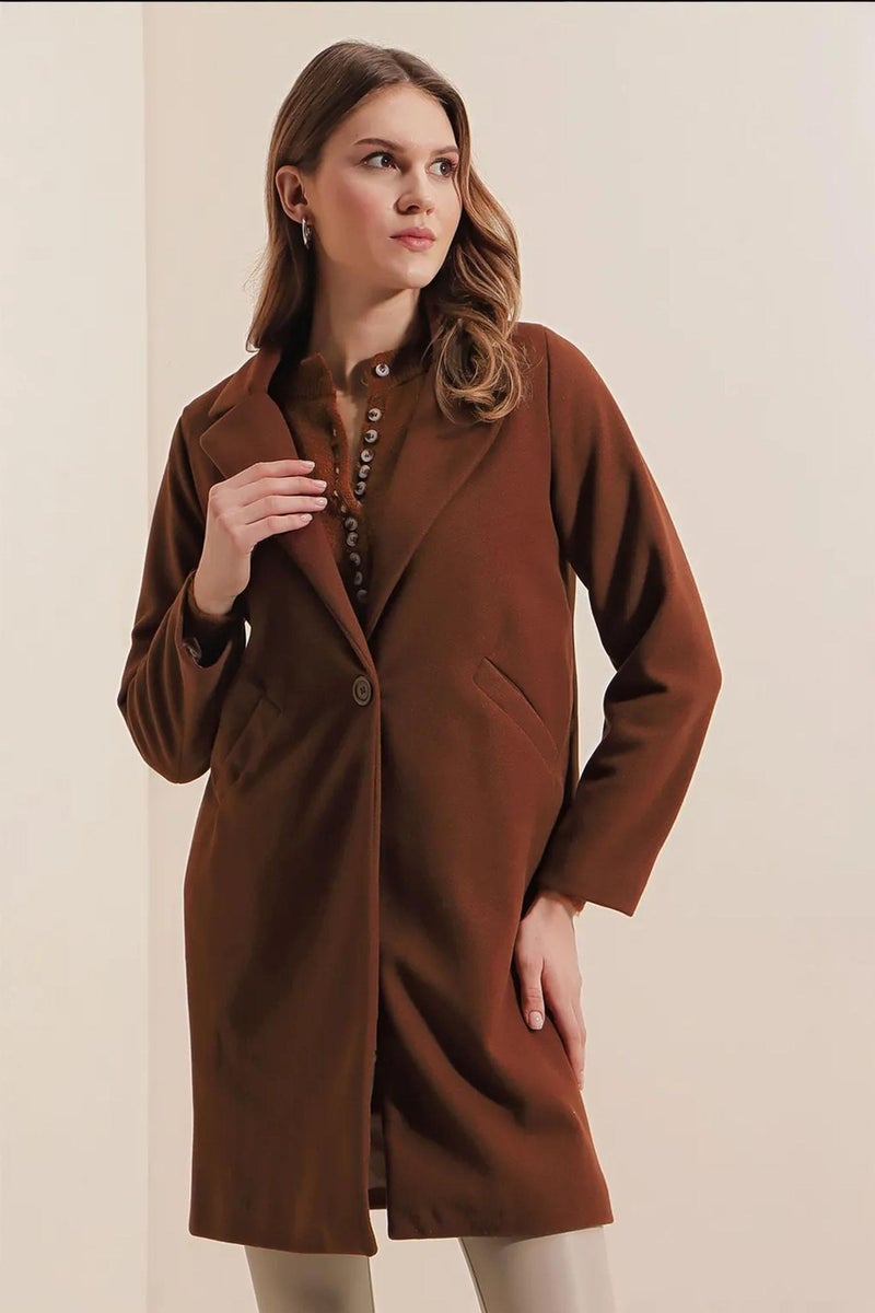 بيغ دارت معطف طويل بأزرار وجيوب - Image 4
