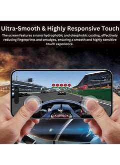 SARAOONT Samsung Galaxy S21 FE 1 Piece Carbon Fiber Skin Wrap and 2 Piece 10H Screen Protectors  - Image 4