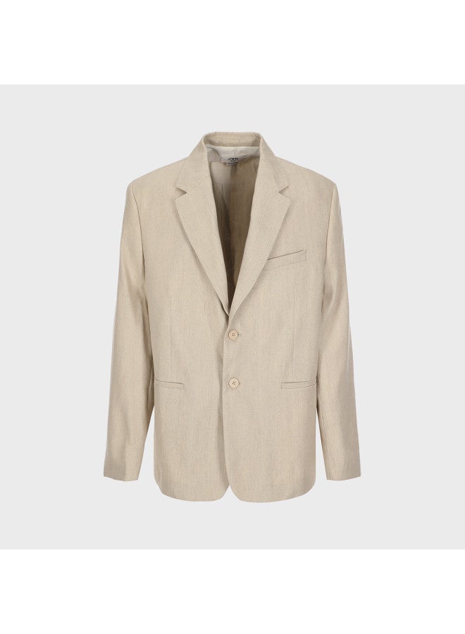 Zara Men's Minimalist Solid-colored Textured Loose-fit Business Commuter Casual Suit - Image 2