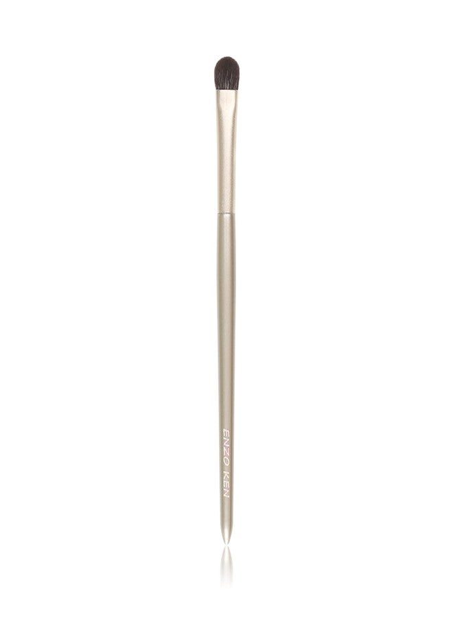 ENZO KEN Natural Goat Hair Eye Shadow Brush by ENZO KEN, Large Smudge Eyeshadow Brush, Shader Eye Shadow Brush, Eye Shader Brush, Single Eyeshadow Brush, Eye Brushes, Eyeshadow Blending Brush. (Gold, E203L) - Image 1