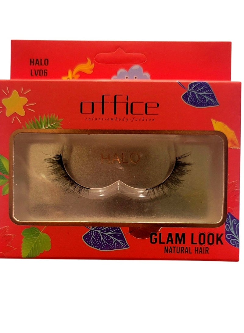 أوفيس – رموش شعر طبيعي HALO-LV06 لإطلالة ناعمة وجذابة