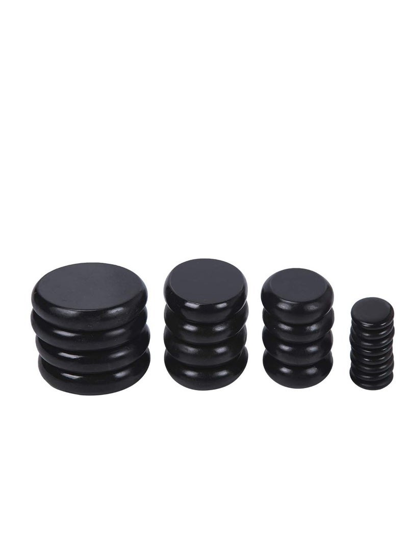 Generic 20-Piece Portable Soft Natural Basalt Hot Stone Set, Massage Stone Warmer with Heating Box for Spa and Therapy (UK Plug)  - Image 4