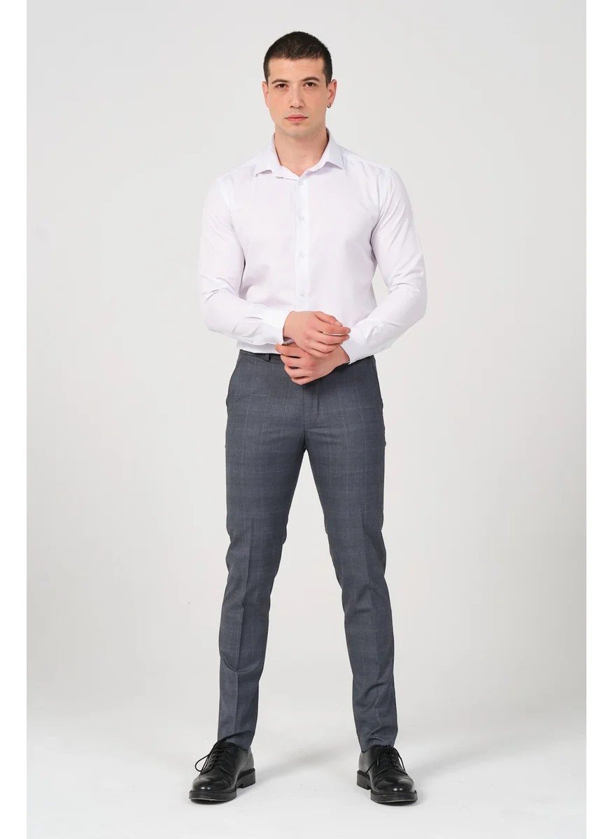 HYMAN Slim Fit Men's Fabric Trousers