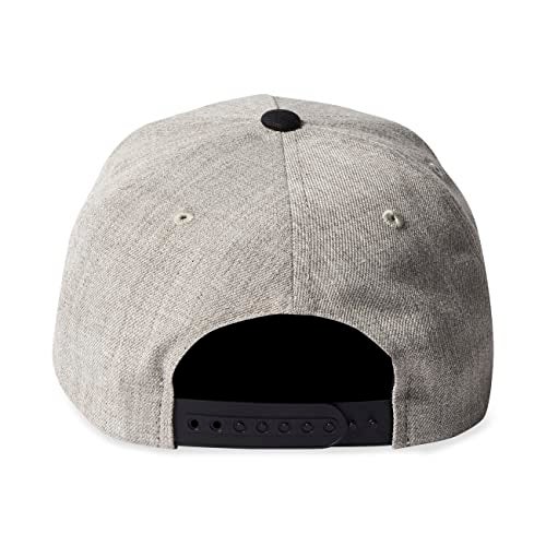 Brixton Rival C MP Snapback, Light Heather Grey/Black, One Size - Image 2