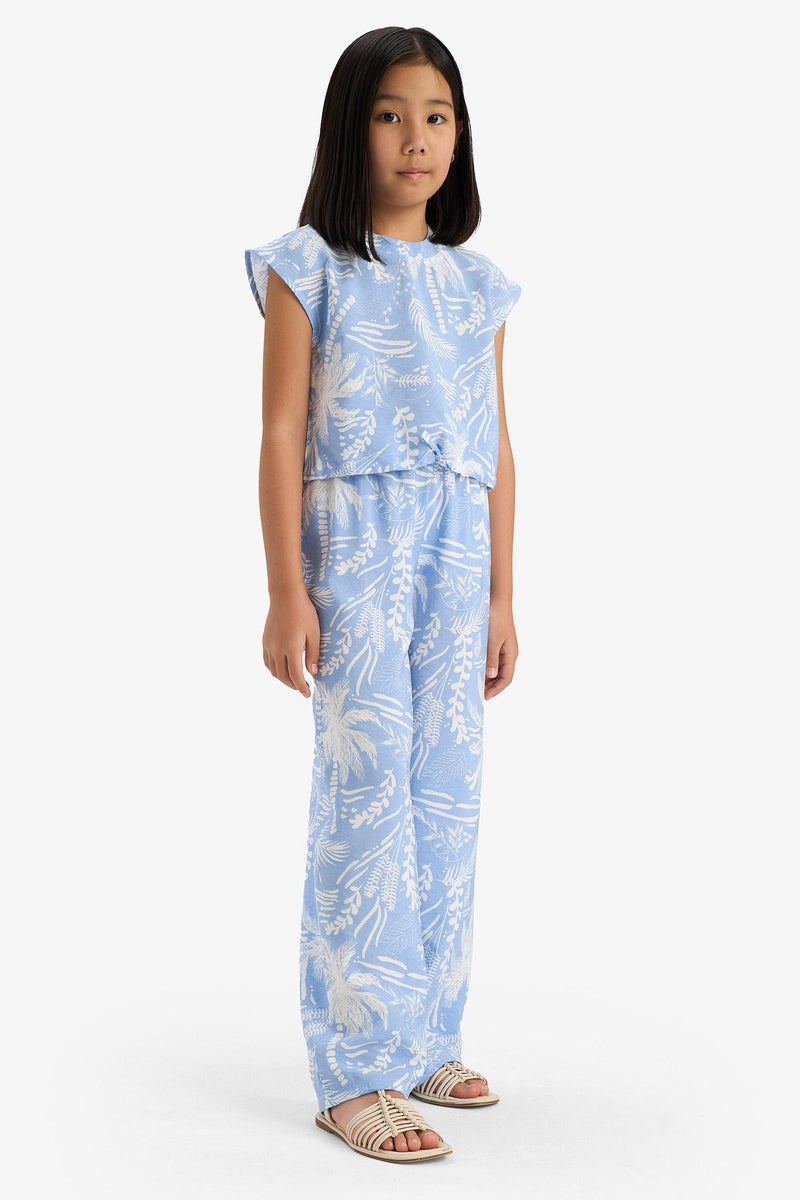 ديفاكتو بنطلون بناتي برجل واسع برجل واسع - Image 2