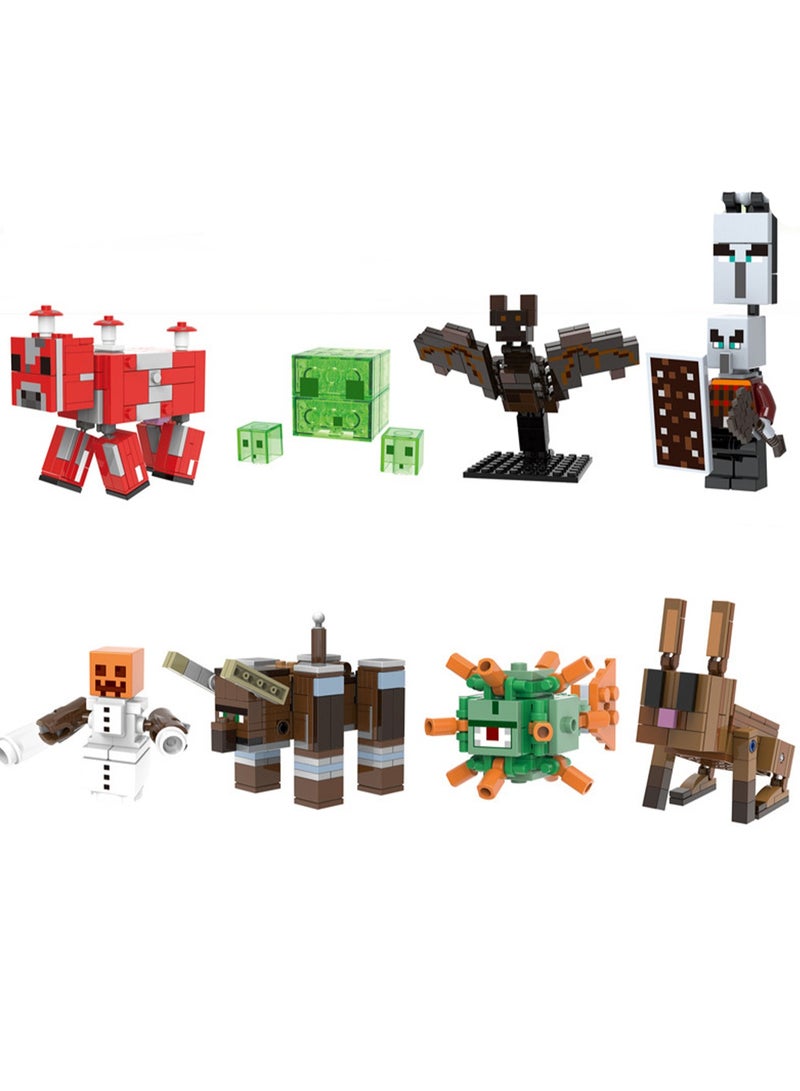 8 Game Character Puzzle Assembling Building Blocks Minifigure Toys Boys Children Gift Bag Pack  - Image 1