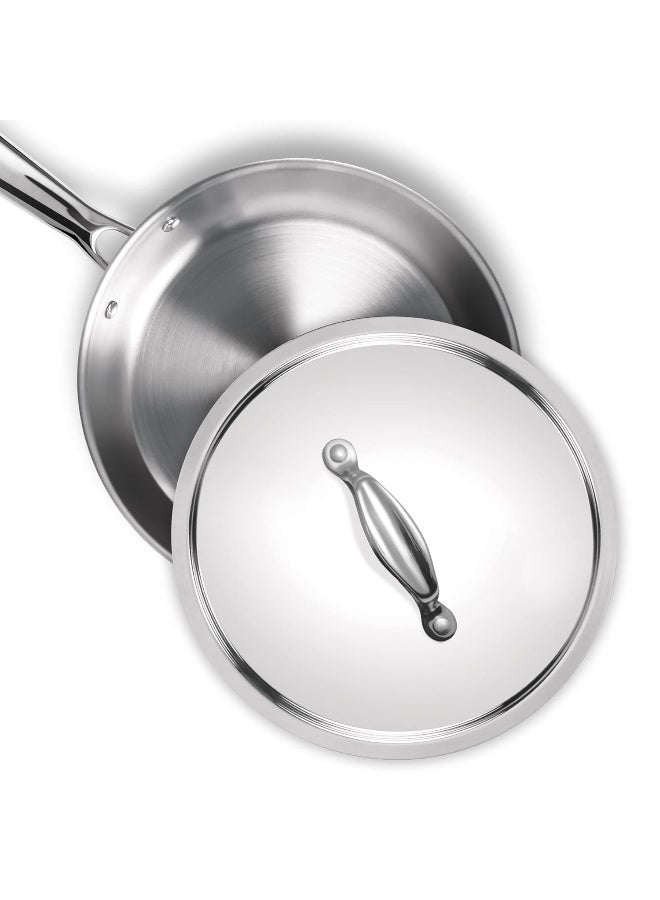 Milton Pro Cook Fry Pan 20 cm – Triply Hexa Tech Stainless Steel Frying Pan with Stainless Steel Lid, Induction & Gas Compatible, Ideal for Curry & Omelette - Image 4