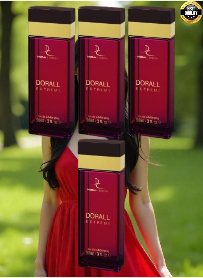 DORALL COLLECTION 4 Pieces Dorall Extreme Perfume EDT 90ML  - Image 1