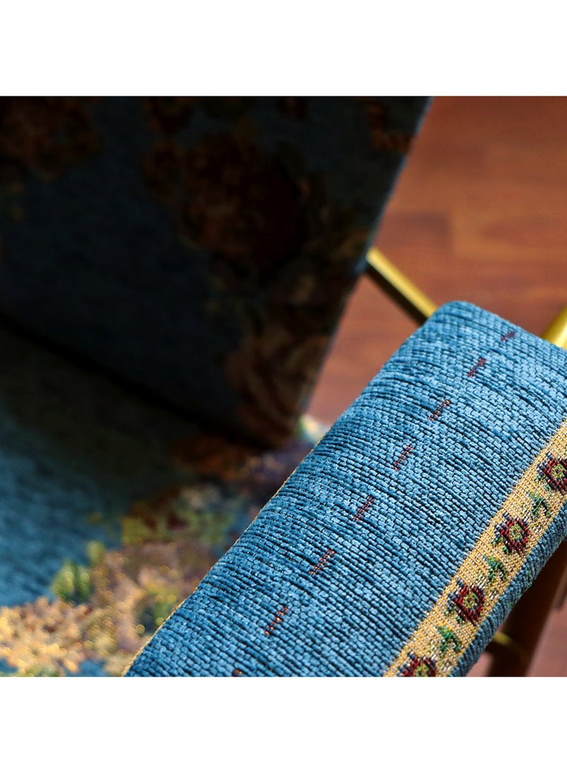 REBENUO A prayer chair suitable for the elderly comfortable to sit and recite the Holy Quran for long periods foldable lightweight and easy to carry suitable size and elegant shape blue color - Image 2