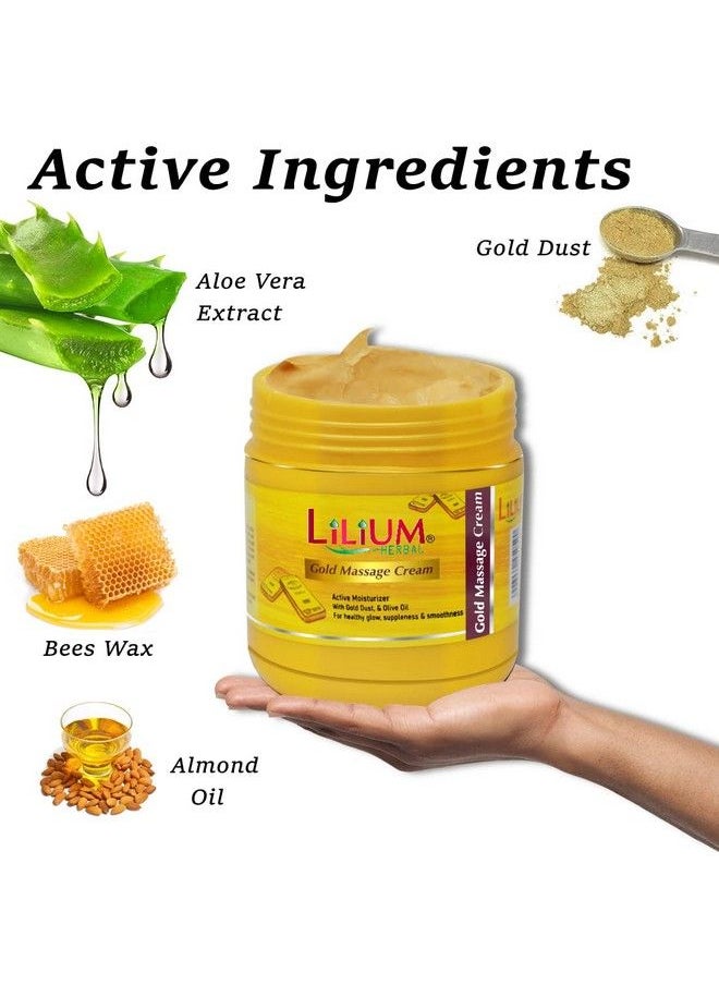 LILIUM - Herbal Gold Massage Cream; 500 Ml - Image 1