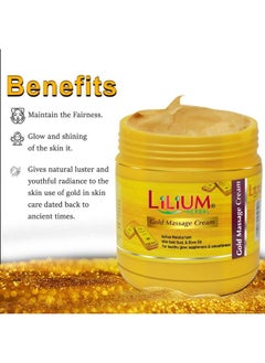 LILIUM Herbal Gold Massage Cream; 500 Ml  - Image 4