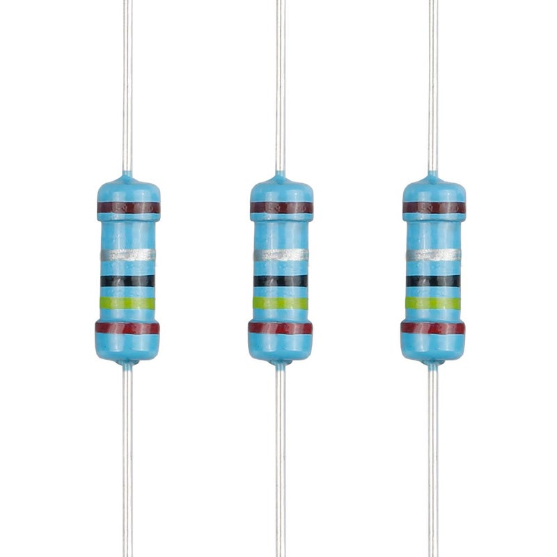 EDGELEC Store 100pcs 2.4 ohm Resistor 1/2w (0.5Watt) ±1% Tolerance Metal Film Fixed Resistor, Multiple Values of Resistance Optional - Image 1