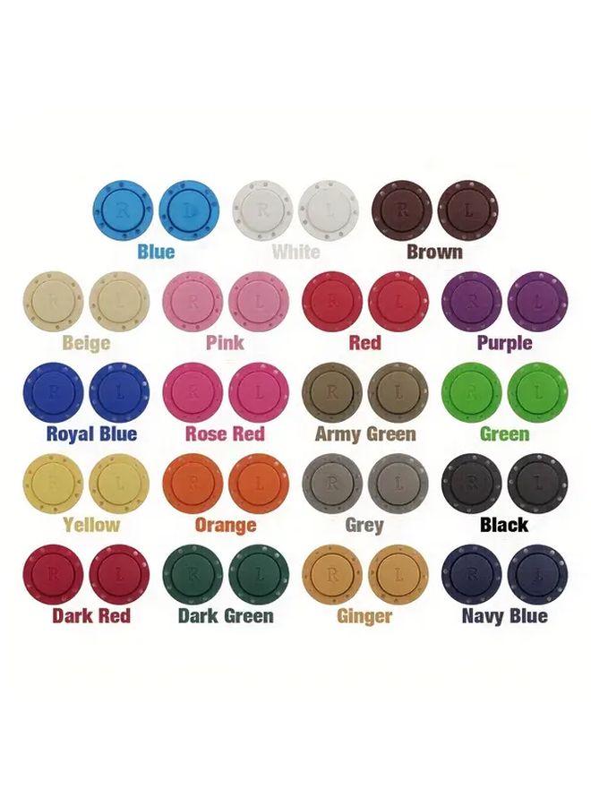 Brown 22mm Magnetic Snap Buttons 5 Pairs Invisible Durable Plastic Metal Fasteners - Image 2