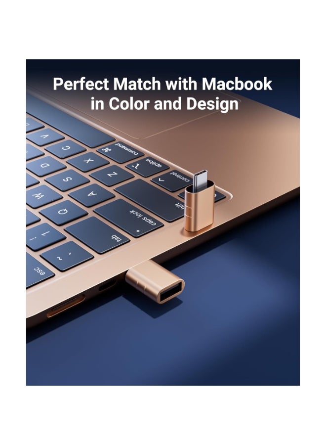 سينتيك محول USB C إلى USB (عبوة من 2) محول USB C ذكر إلى USB3 أنثى متوافق مع MacBook Pro 2023 iMac iPad Mini 6 / Pro MacBook Air 2022 وأجهزة أخرى من النوع C أو Thunderbolt 4/3 - Image 5