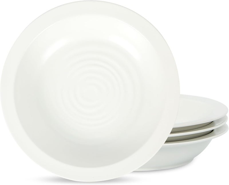 Stone Lain Orbit 4Piece Pasta Bowl Set Stoneware White - Image 1