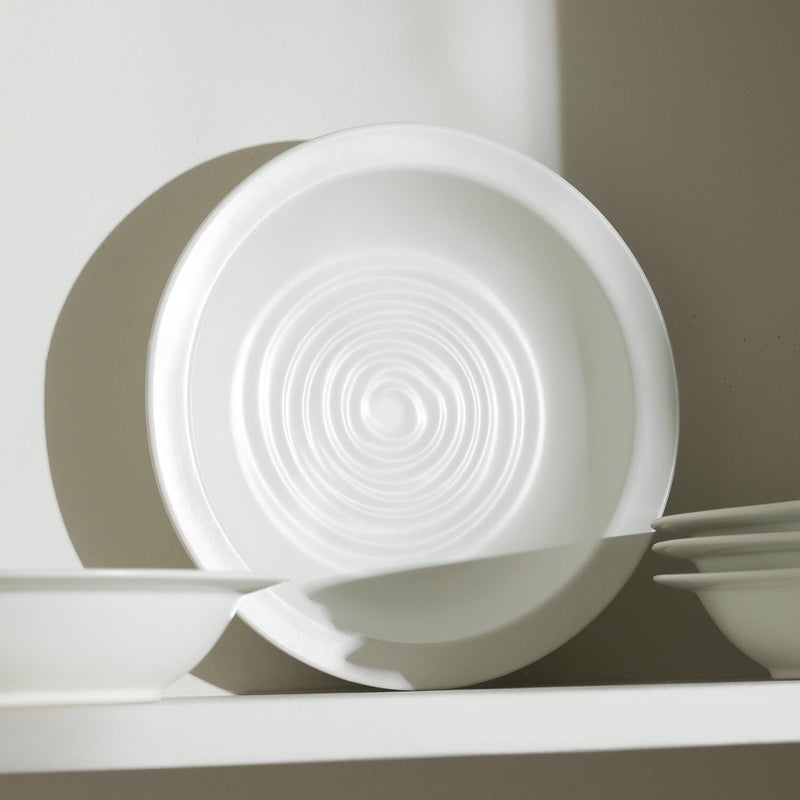 Stone Lain Orbit 4Piece Pasta Bowl Set Stoneware White - Image 3