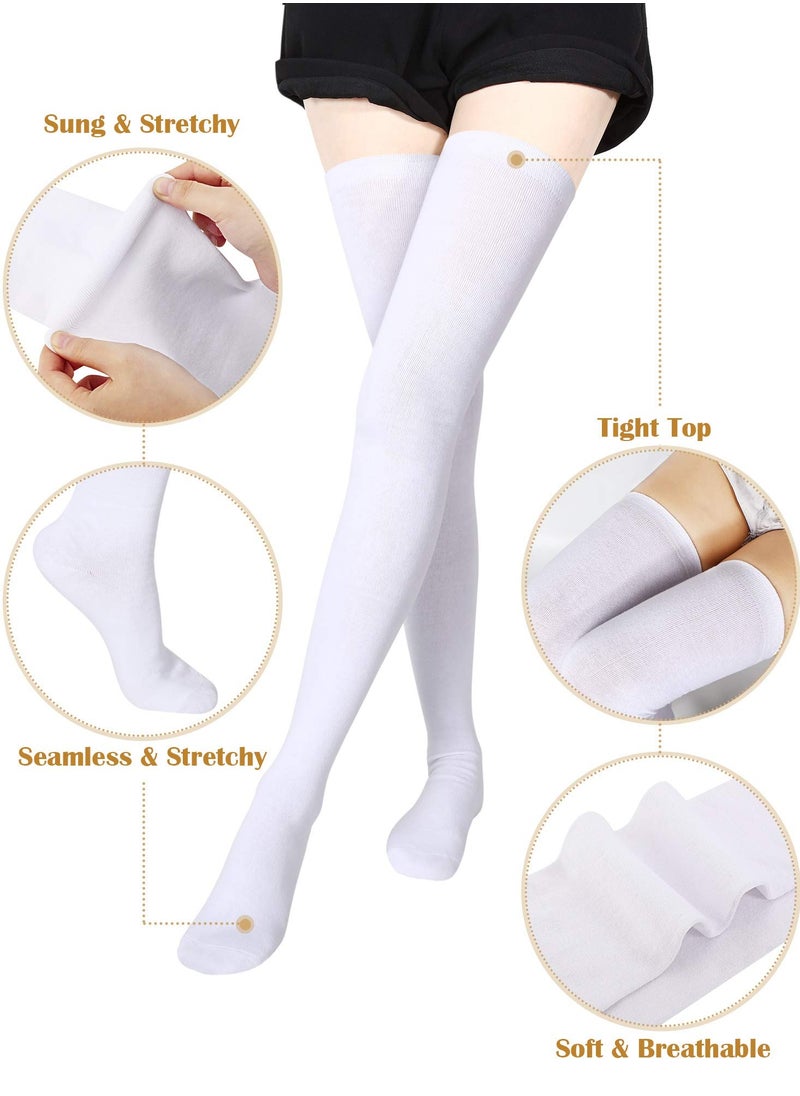 Generic - Extra Long Women’s Thigh High Cotton Socks - Warm, Thick Boot Stockings for Cozy Legs - Image 1