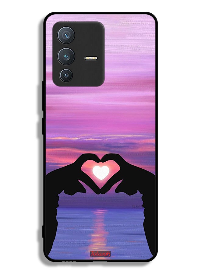 Tolwak Vivo S12 Pro 5G Protective Case Cover Heart Moon - Image 1