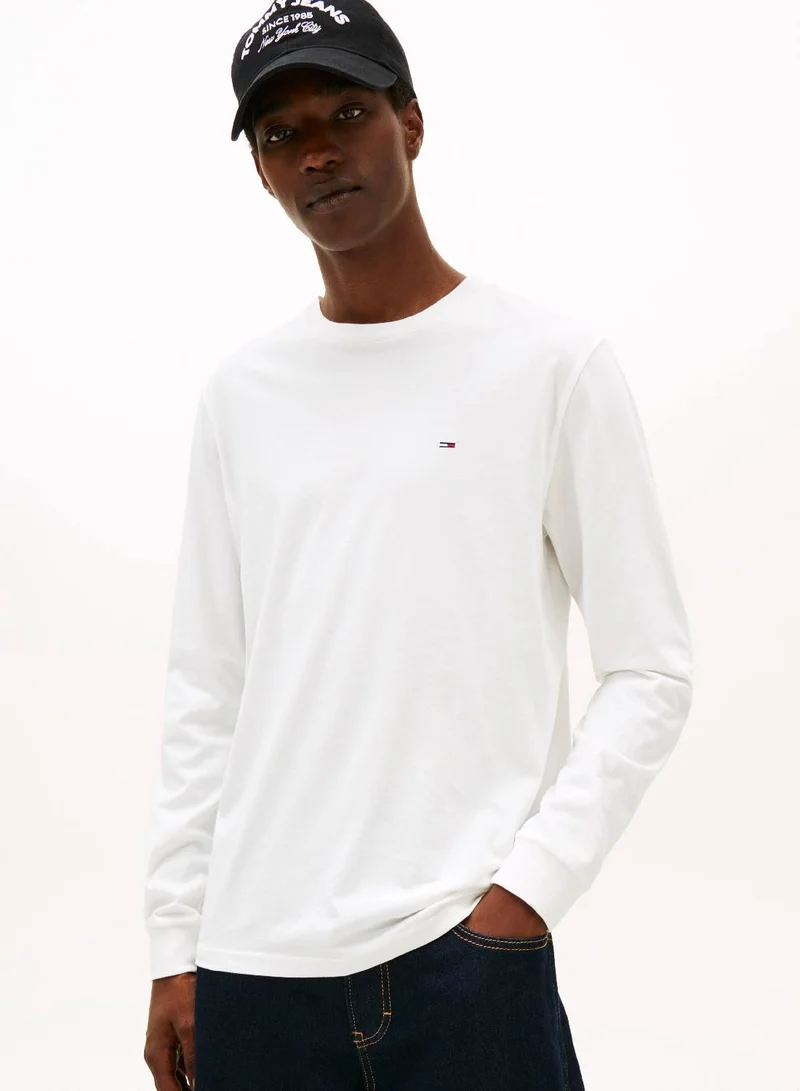 TOMMY JEANS 2-Pack Tommy Flag Long Sleeve Slim T-Shirts