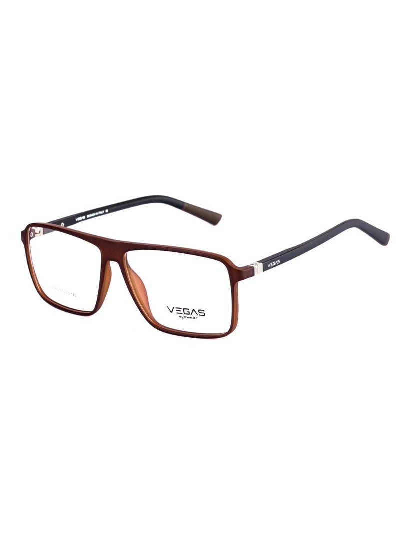 VEGAS - Unisex Eyeglasses V2065 - Brown - Image 1