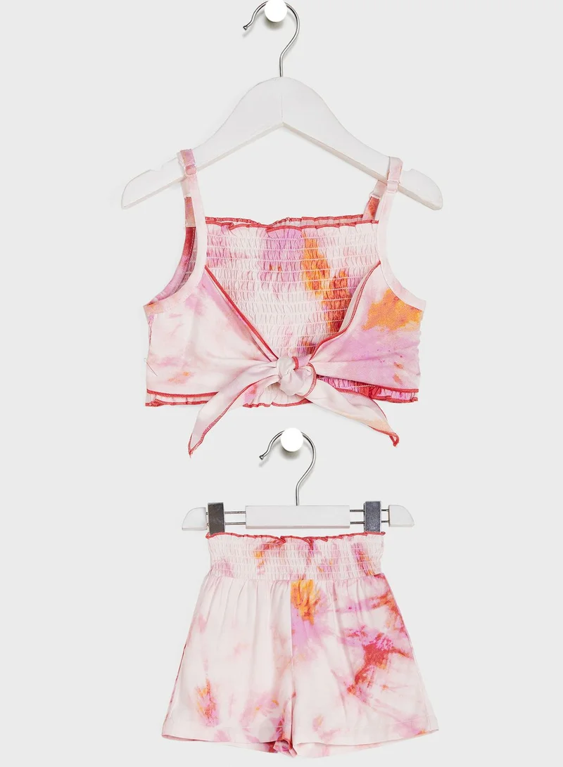 Nautinati Dyed Top With Shorts
