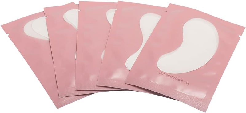 Eye Gel Pads Lashes 50pcs of Under Eye Pads Eyelash Extension Fadlash Eyelashes Under Eye Patches for Eyelash extension Eyelash perming Eyelash tintingEye Gel Pads50Pink