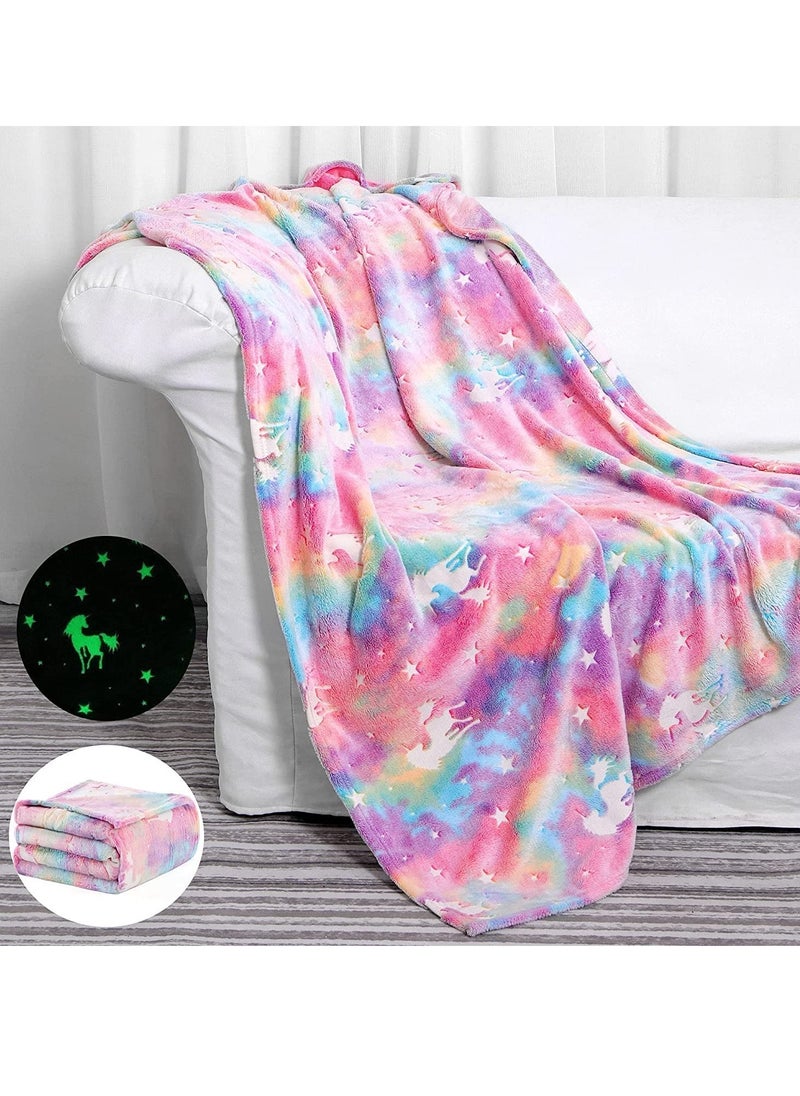 LEDIN - Magic Glow in The Dark Blanket Throw - Image 1