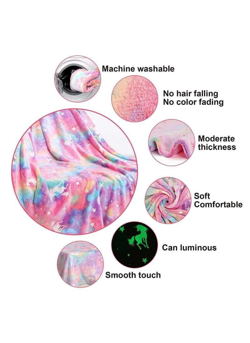 LEDIN - Magic Glow in The Dark Blanket Throw - Image 1