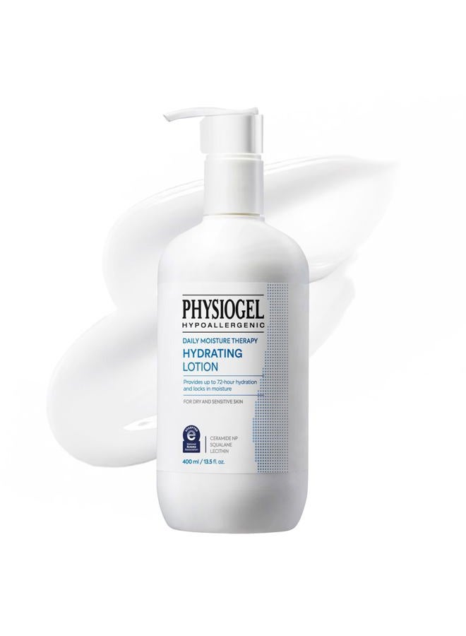 Physiogel DMT Face & Body Lotion – 72-Hr Hydration for Dry & Sensitive Skin, Skin Barrier Repair with Ceramide, Fragrance-Free, Non-Comedogenic, Dermatologist-Tested, Korean Skincare (13.5 fl oz) - Image 1