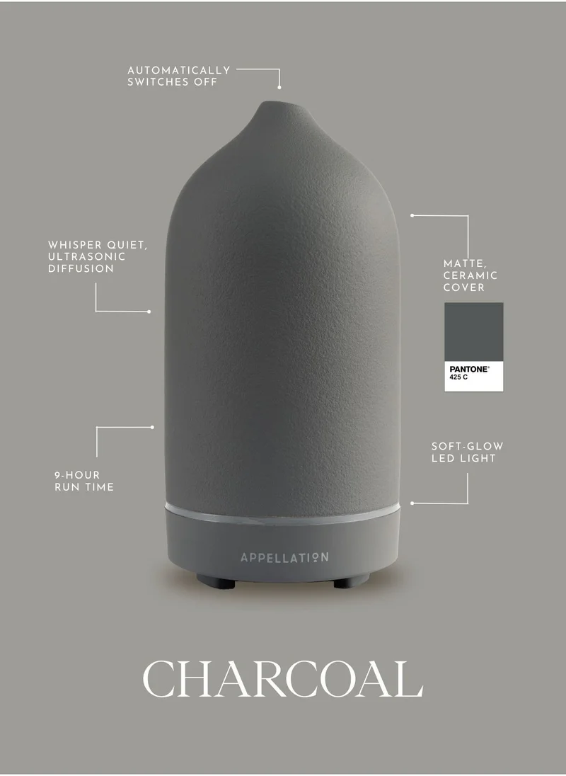 ابليشين Stone Essential Oil Diffuser, Charcoal