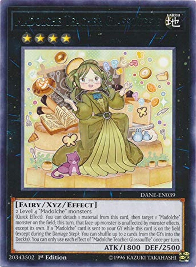 يو غي أوه! - Madolche Teacher Glassoufle - DANE-EN039 - نادر - الإصدار الأول - Dark Neostorm