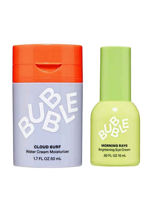 Skincare 50ml Cloud Surf Water Cream Face Moisturiser +15ml Morning Rays Brightening Eye Cream Set，The Serum Helps Balance Oil And Minimize Pores, While The Eye Cream Eliminates Dark Circles And Puffiness