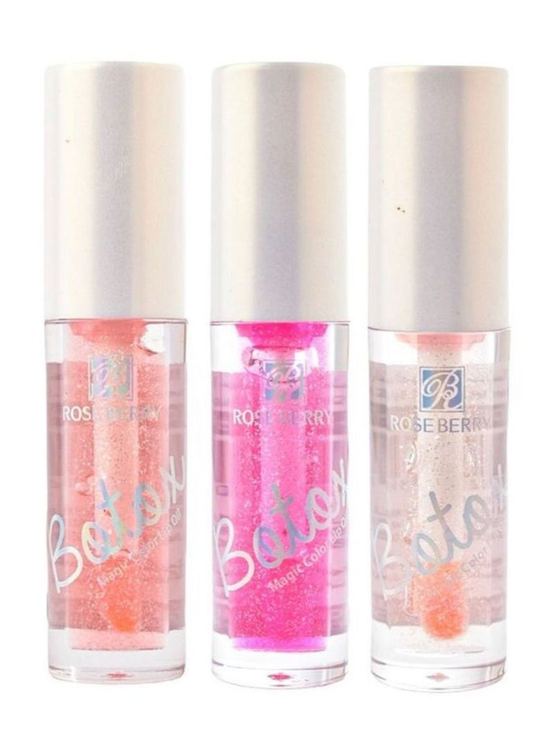3-Piece  Magic Color Lip Oil