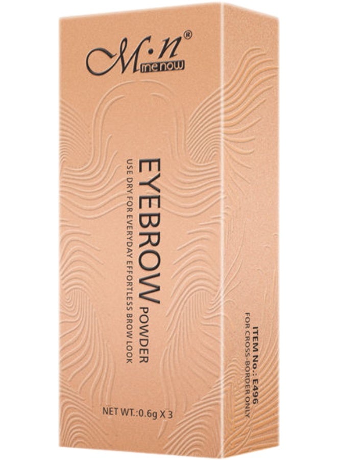 Mn MENOW Makeup for eyebrows Long Lasting Eyebrow Powder with Mirror and Brush - Image 3