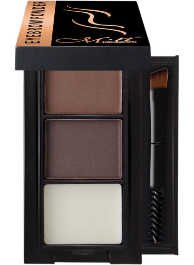 Mn MENOW Makeup for eyebrows Long Lasting Eyebrow Powder with Mirror and Brush - Image 1
