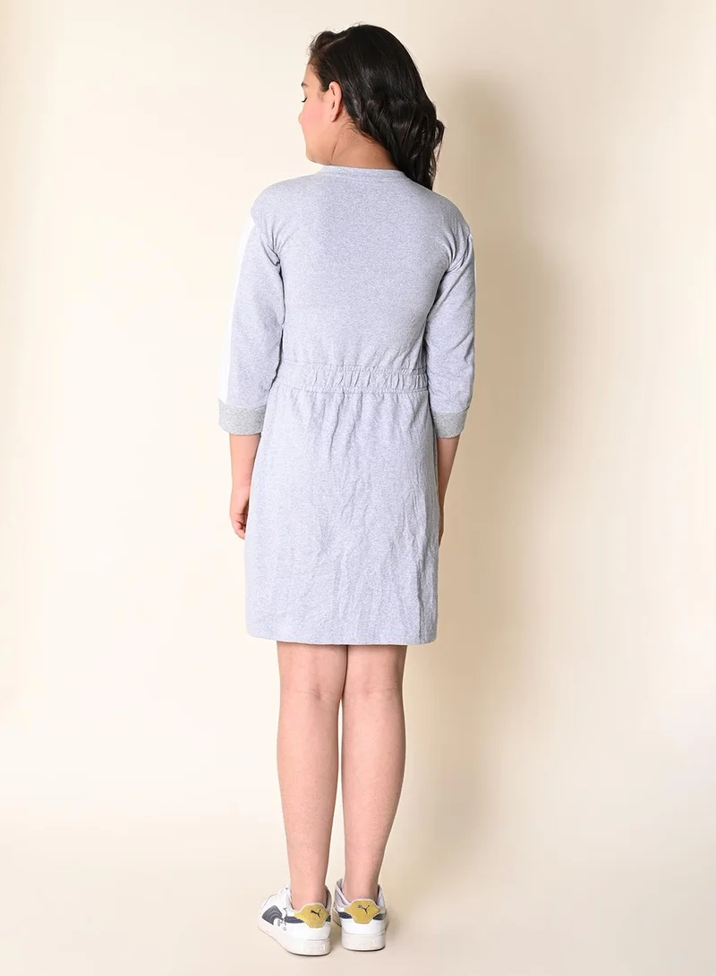 ليل بيكس Light Blue T-Shirt Dress for Girls