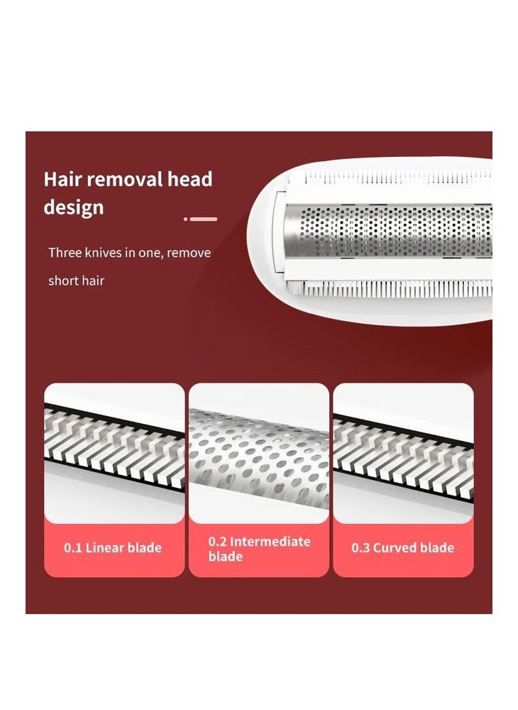 Mac Styler MAC Styler Epilator & Shaver Hair Removal Kit – 2 Heads, Rechargeable, Waterproof with Charger, Cleansing Towel, and Cleaning Brush  - Image 3