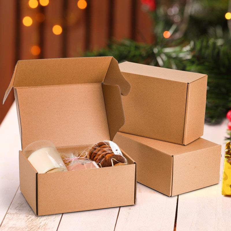 Cedilis 25 Pack 9x6x4 Inches Shipping Boxes, Small Corrugated Cardboard Box, Brown Cardboard Mailing Boxes, Thick Corrugated Mailer Boxes for Shipping Packing Small Business, Recyclable - Image 5