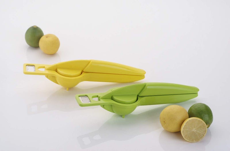 Amiraj Express Lemon Squeezer with Bottle Opener, Hand squeezer juicer, Manual Juicer, Food Grade plastic, Set of 1, Multicolour - Image 5