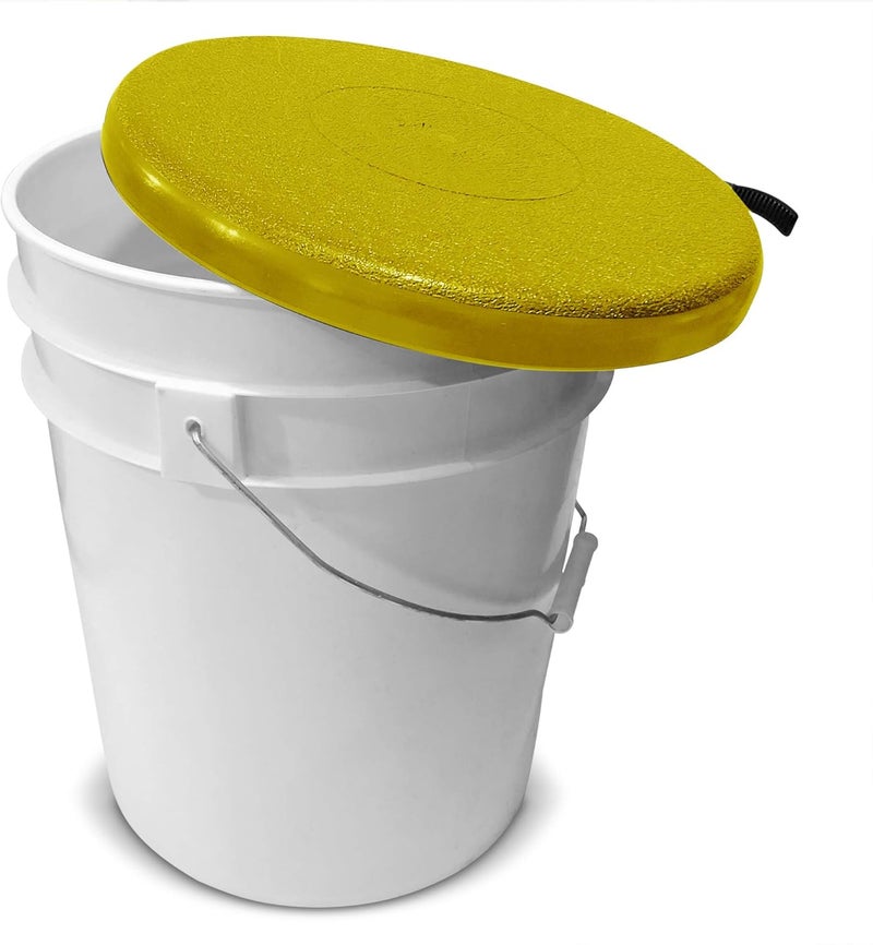BUCKET PROS Heavy Duty Yellow Lid - Image 4
