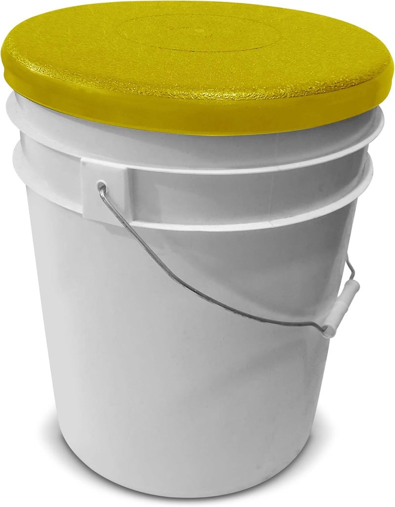 BUCKET PROS Heavy Duty Yellow Lid - Image 3