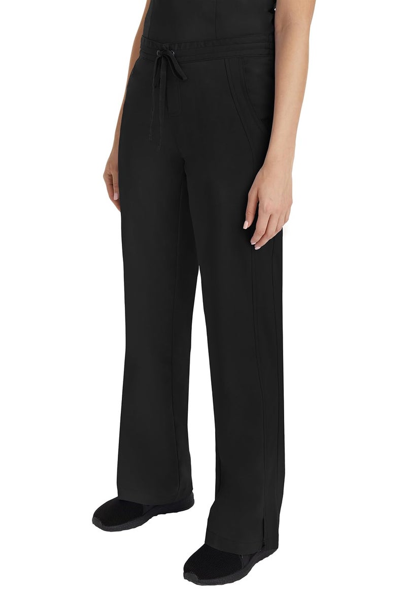 Healing Hands Scrub Pants for Women 2 Pocket Elastic Back Drawstring Pant Purple Label 9095 Taylor Black XS - Image 4