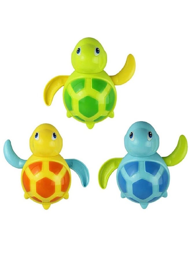 RollsTimi  3pcs Bath Swimming Turtle Toy for Baby Toddler, Wind Up Chain Bathing Water Toy, Swimming Bathtub Pool Cute Swimming Turtle Toys for Boys Girls. - Image 3