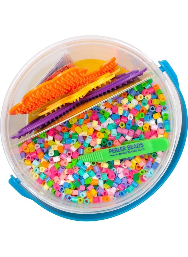 Perler Sunny Days Bright Color Fuse Bead Bucket  5500 pcs - Image 4