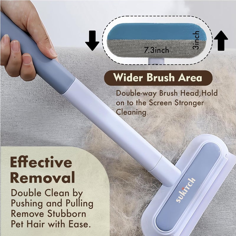 sukitch Cleaner Pro Pet Hair Remover, Multi-in-One Brush for Cat & Dog - Easy-to-Use, Highly Efficient, Portable, Cleaning, and Washable Tool for Lint, Fur on Couch, Carpet, Mat, Car, Furniture - Image 5