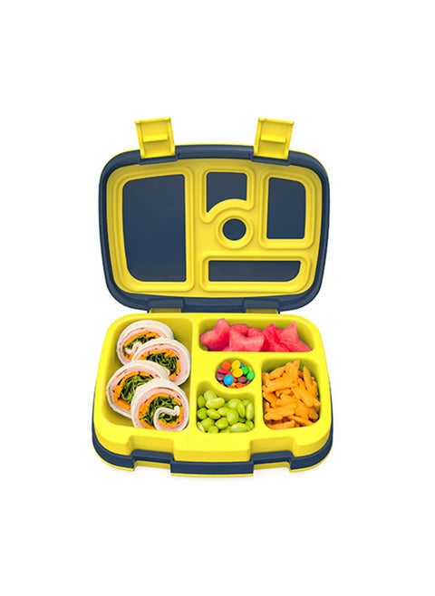 Kids Prints Leak Proof, 5 - Compartment Bento - Style Kids Lunch Box Ideal Portion Sizes For Ages 3 To 7 Bpa - Free, Dishwasher Safe , Food - Safe Materials (Space)